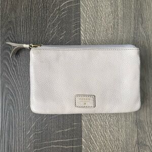 Fossil Light Grey Leather Wallet